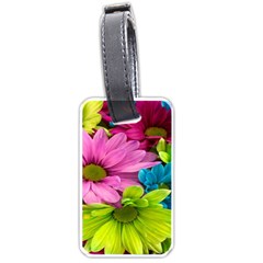 Flowers Wallpaper Luggage Tag (one Side)