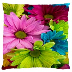 Flowers Wallpaper Standard Premium Plush Fleece Cushion Case (two Sides) by artworkshop