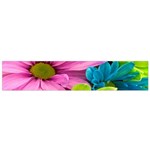 Flowers Wallpaper Small Premium Plush Fleece Scarf Back