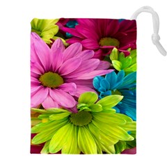 Flowers Wallpaper Drawstring Pouch (5xl) by artworkshop