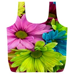 Flowers Wallpaper Full Print Recycle Bag (xxl) by artworkshop