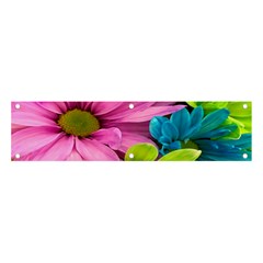 Flowers Wallpaper Banner And Sign 4  X 1 