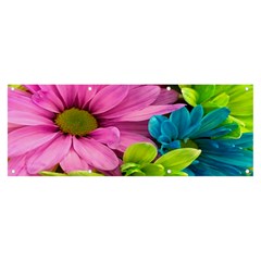 Flowers Wallpaper Banner And Sign 8  X 3  by artworkshop