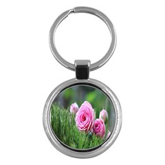 Flowers Key Chain (round) by artworkshop