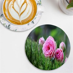 Flowers Uv Print Round Tile Coaster by artworkshop