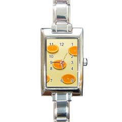 Fruite Orange Rectangle Italian Charm Watch by artworkshop