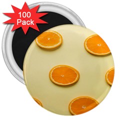 Fruite Orange 3  Magnets (100 Pack) by artworkshop