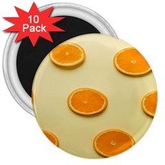 Fruite Orange 3  Magnets (10 Pack)  by artworkshop