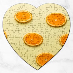 Fruite Orange Jigsaw Puzzle (heart) by artworkshop