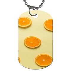 Fruite Orange Dog Tag (one Side) by artworkshop