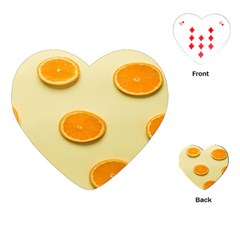 Fruite Orange Playing Cards Single Design (heart) by artworkshop