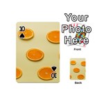 Fruite Orange Playing Cards 54 Designs (Mini) Front - Spade10