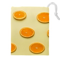 Fruite Orange Drawstring Pouch (4xl) by artworkshop