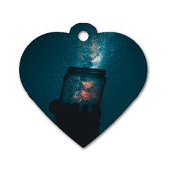 Swimming  Dog Tag Heart (two Sides)