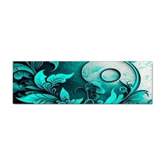 Turquoise Flower Background Sticker (bumper) by artworkshop