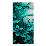 Turquoise Flower Background Shower Curtain 36  x 72  (Stall)  Curtain(36 X72 ) - 33.26 x66.24  Curtain(36 X72 )