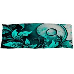 Turquoise Flower Background Body Pillow Case (dakimakura)