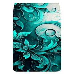 Turquoise Flower Background Removable Flap Cover (s) by artworkshop