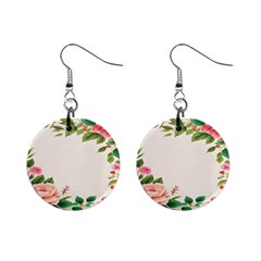 Watercolor Flower Mini Button Earrings by artworkshop