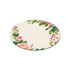 Watercolor Flower Sticker (oval) by artworkshop