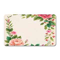 Watercolor Flower Magnet (rectangular) by artworkshop