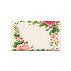 Watercolor Flower Magnet (name Card) by artworkshop