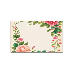 Watercolor Flower Sticker Rectangular (100 Pack) by artworkshop