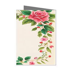 Watercolor Flower Mini Greeting Cards (pkg Of 8) by artworkshop