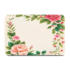 Watercolor Flower Plate Mats by artworkshop