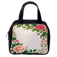 Watercolor Flower Classic Handbag (one Side) by artworkshop