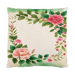 Watercolor Flower Standard Cushion Case (two Sides) by artworkshop