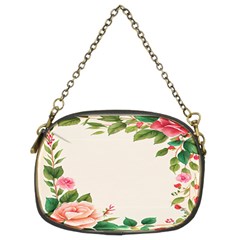 Watercolor Flower Chain Purse (two Sides) by artworkshop