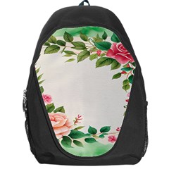 Watercolor Flower Backpack Bag