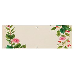 Watercolor Flower Banner And Sign 6  X 2  by artworkshop