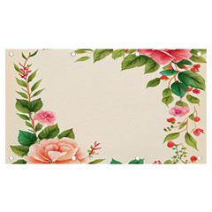 Watercolor Flower Banner And Sign 7  X 4 