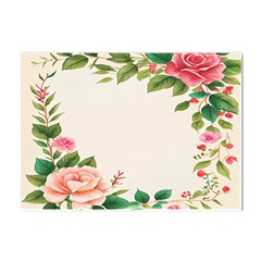 Watercolor Flower Crystal Sticker (a4)