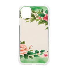 Watercolor Flower Iphone 11 Tpu Uv Print Case by artworkshop