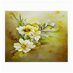 Watercolor Yellow And-white Flower Background Small Glasses Cloth Front