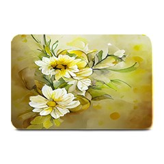 Watercolor Yellow And-white Flower Background Plate Mats