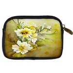 Watercolor Yellow And-white Flower Background Digital Camera Leather Case Back