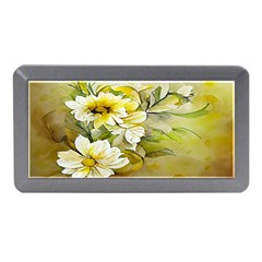 Watercolor Yellow And-white Flower Background Memory Card Reader (mini) by artworkshop