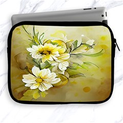 Watercolor Yellow And-white Flower Background Apple Ipad 2/3/4 Zipper Cases by artworkshop