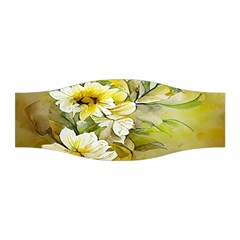 Watercolor Yellow And-white Flower Background Stretchable Headband by artworkshop