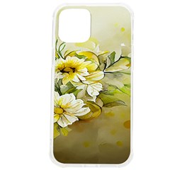 Watercolor Yellow And-white Flower Background iPhone 12 Pro max TPU UV Print Case