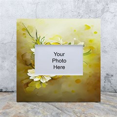 Watercolor Yellow And-white Flower Background White Box Photo Frame 4  X 6  by artworkshop