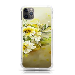 Watercolor Yellow And-white Flower Background Iphone 11 Pro Max 6 5 Inch Tpu Uv Print Case by artworkshop