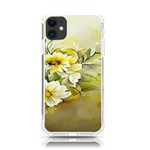 Watercolor Yellow And-white Flower Background iPhone 11 TPU UV Print Case Front