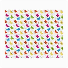 Butterfly Pattern Design Wallpaper Background Small Glasses Cloth (2 Sides) by Ravend