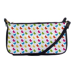 Butterfly Pattern Design Wallpaper Background Shoulder Clutch Bag by Ravend