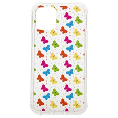 Butterfly Pattern Design Wallpaper Background Iphone 12 Mini Tpu Uv Print Case	